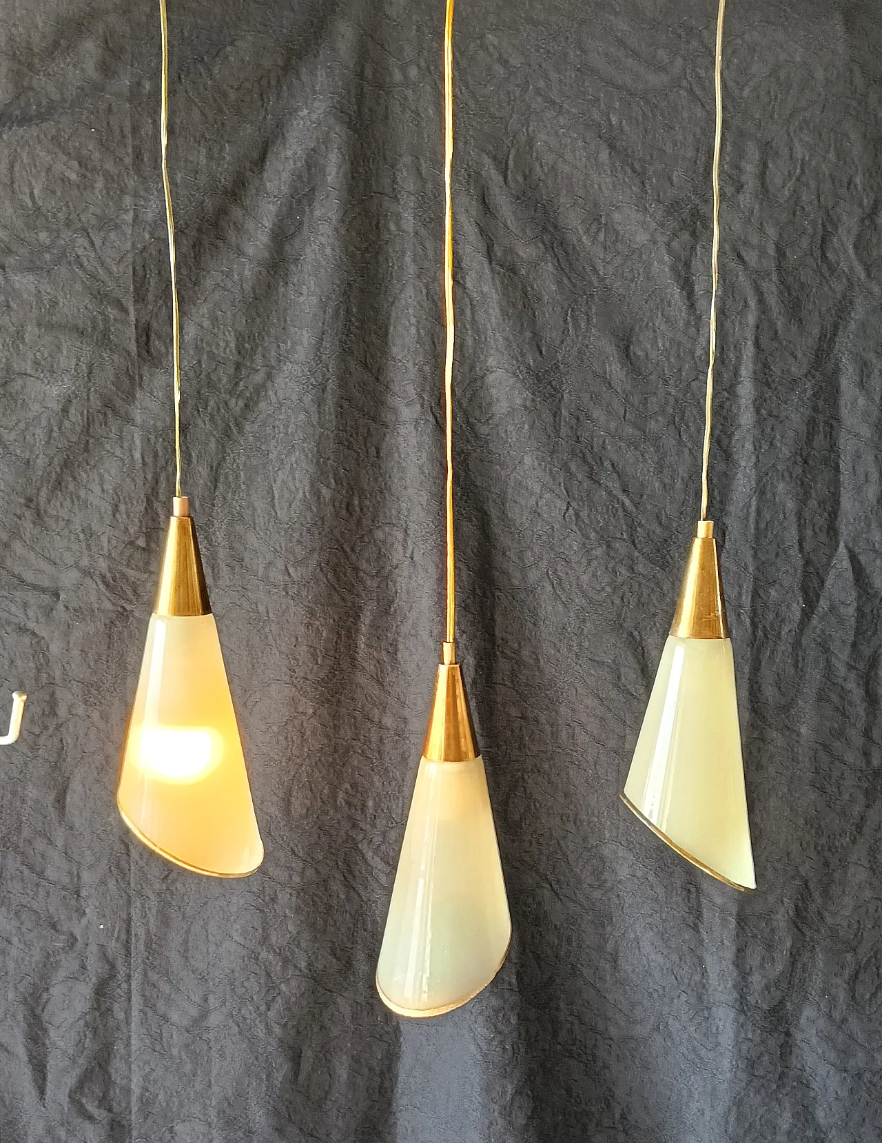 3 lampade a sospensione, anni '60 2