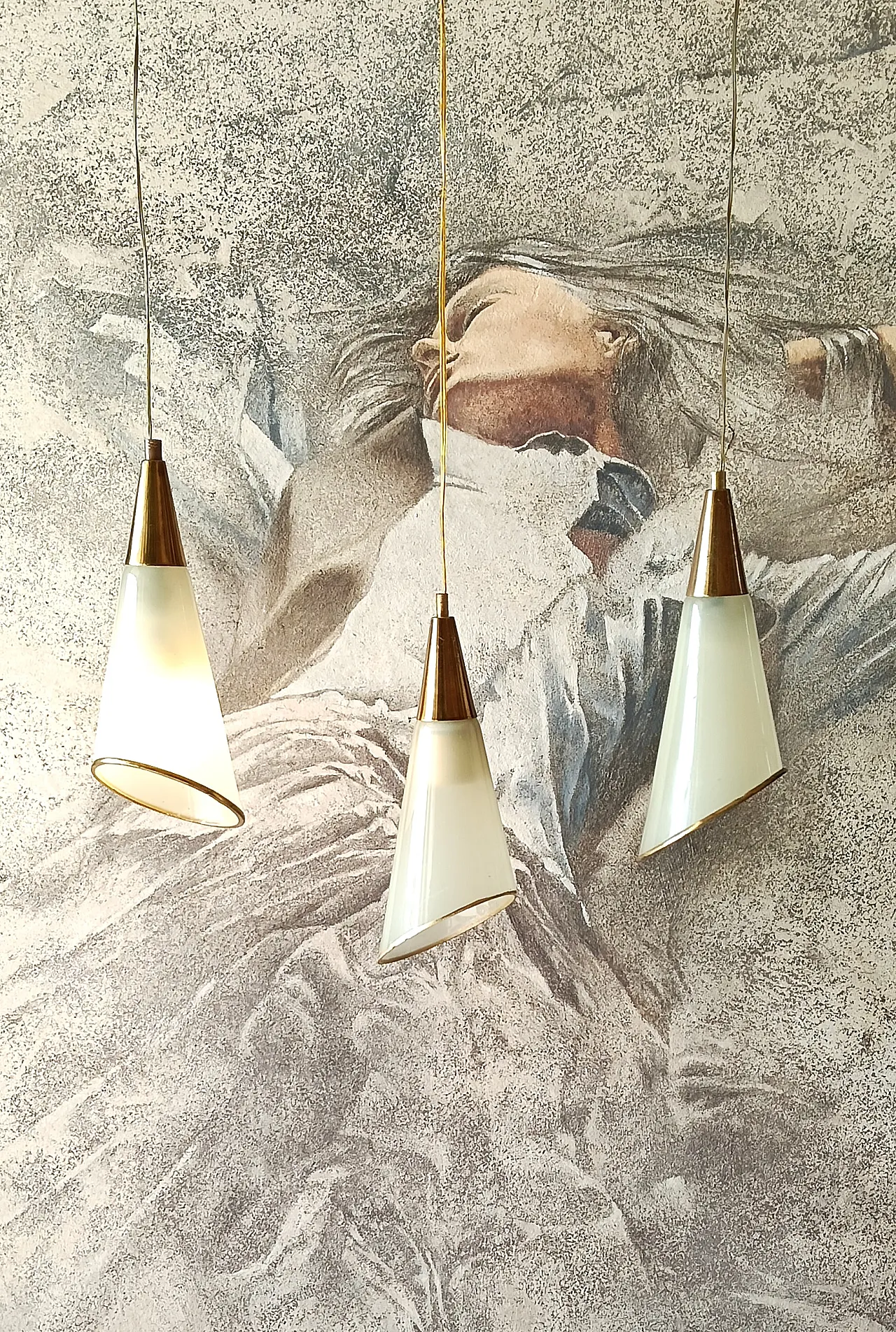 3 lampade a sospensione, anni '60 5