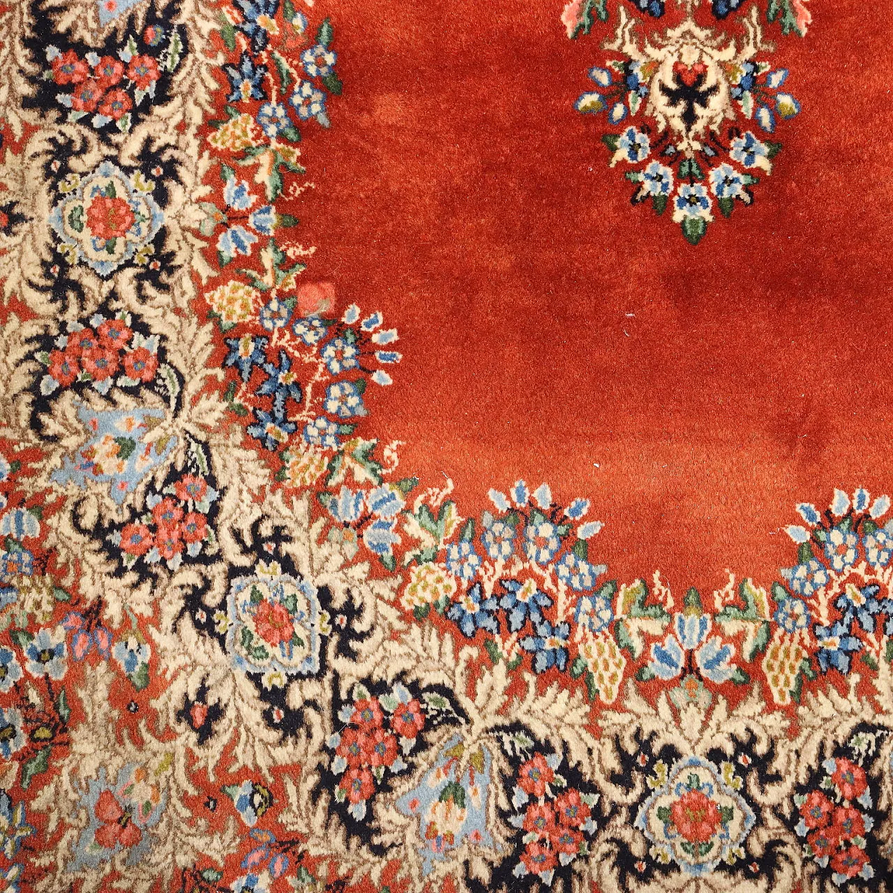 Tabriz carpet in cotton and wool, fine knot, handmade, 20th century 5