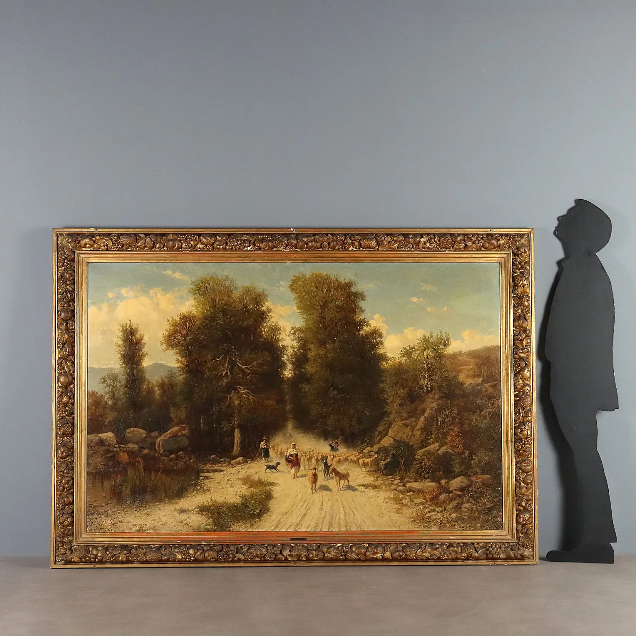Landscape with Flock and Shepherds, 19th century 3