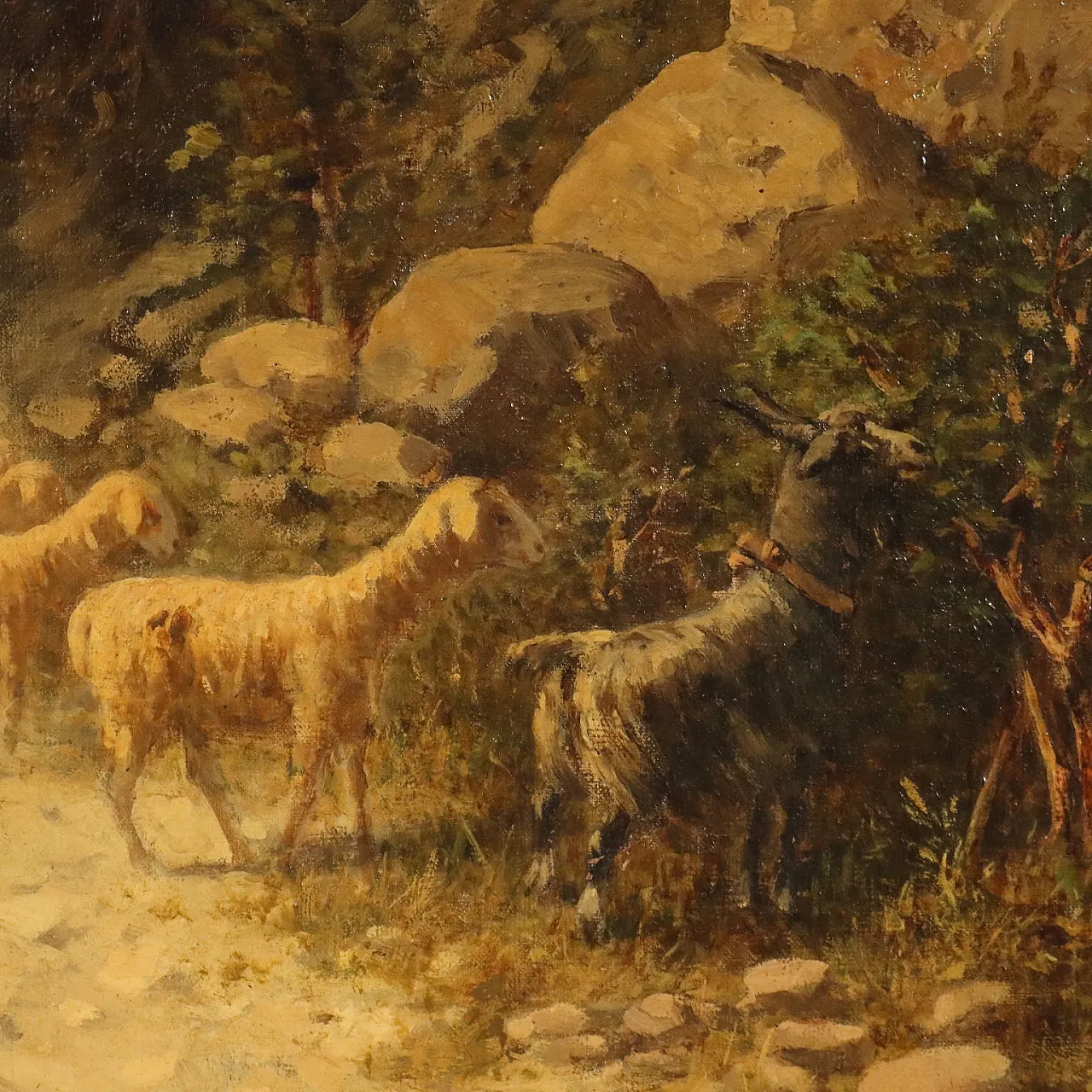 Landscape with Flock and Shepherds, 19th century 8