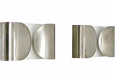 Coppia di Applique Foglio di Tobia & Afra Scarpa per Flos, anni '60