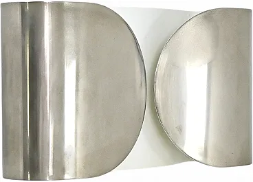 Lampada Foglio cromata di Tobia & Afra Scarpa per Flos, anni '60