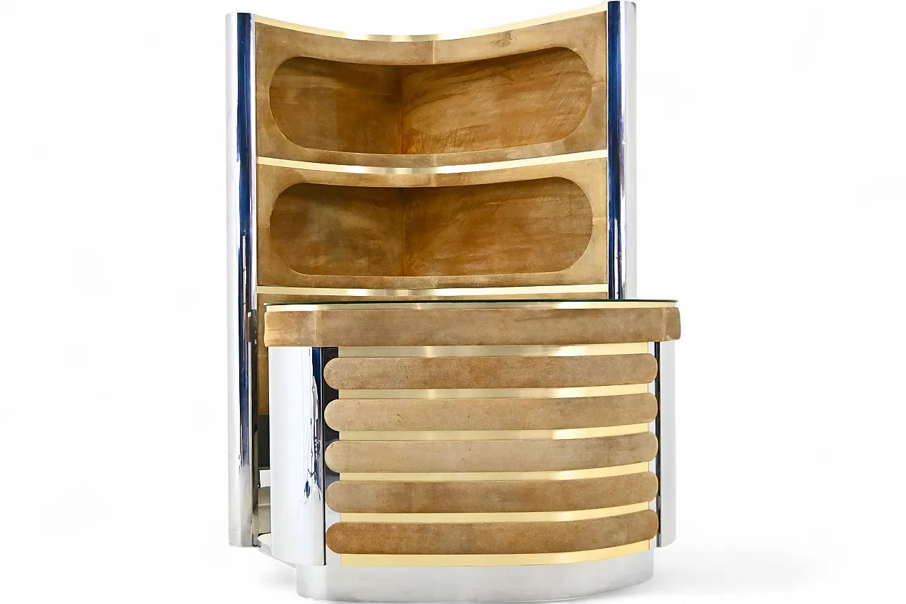 Bar set attributed to Willy Rizzo, 1970s 17