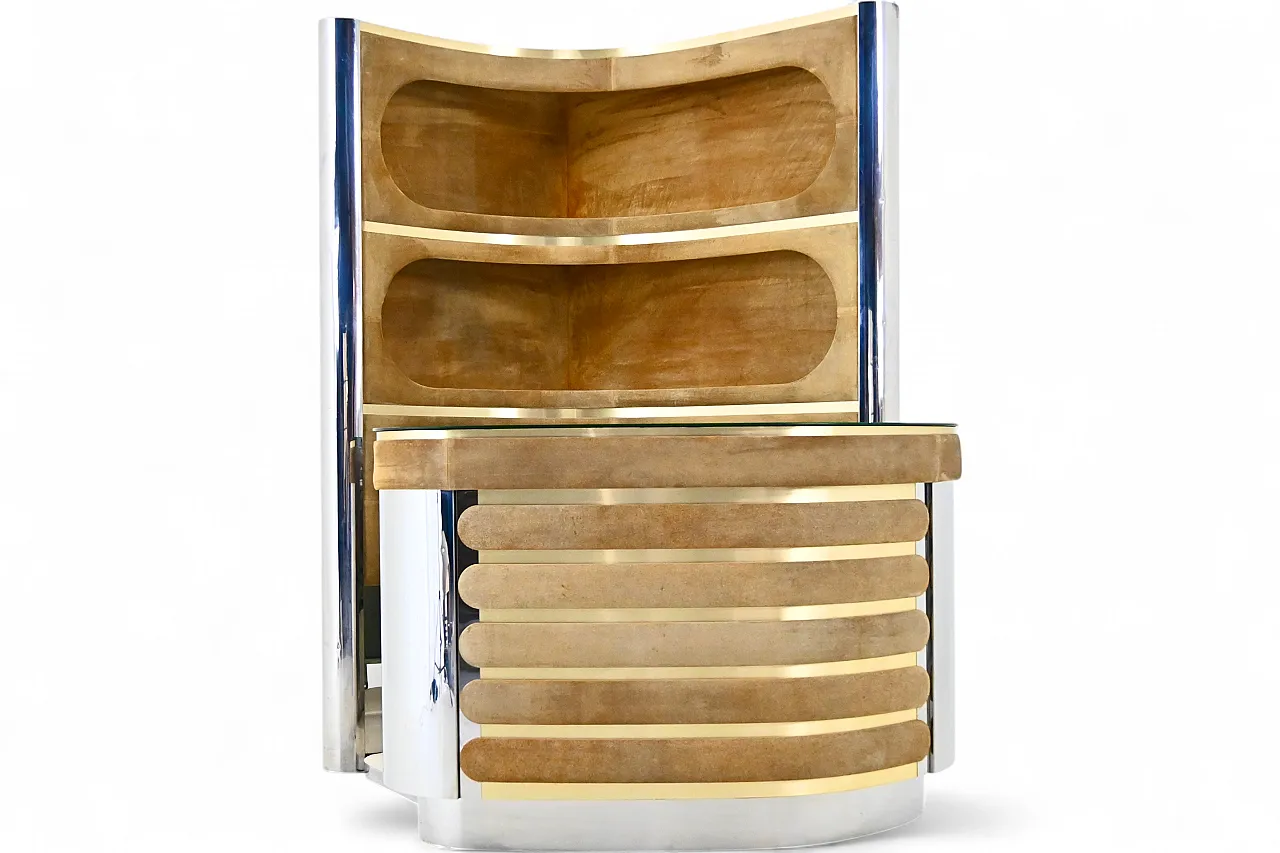 Bar set attributed to Willy Rizzo, 1970s 18