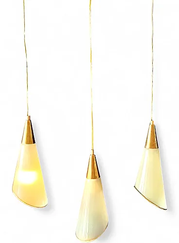 3 lampade a sospensione, anni '60