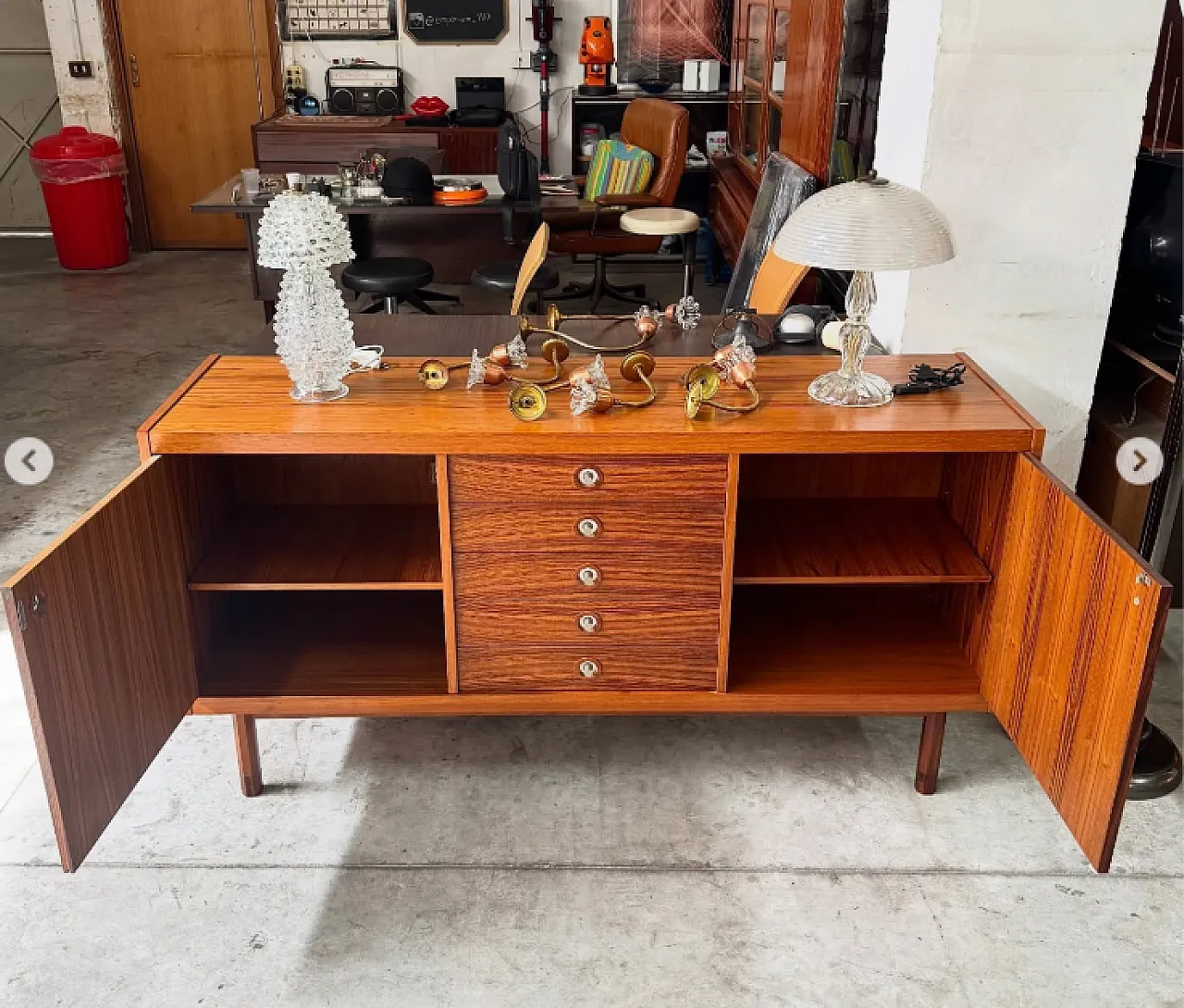 Credenza di George Coslin in teak, anni '60 3