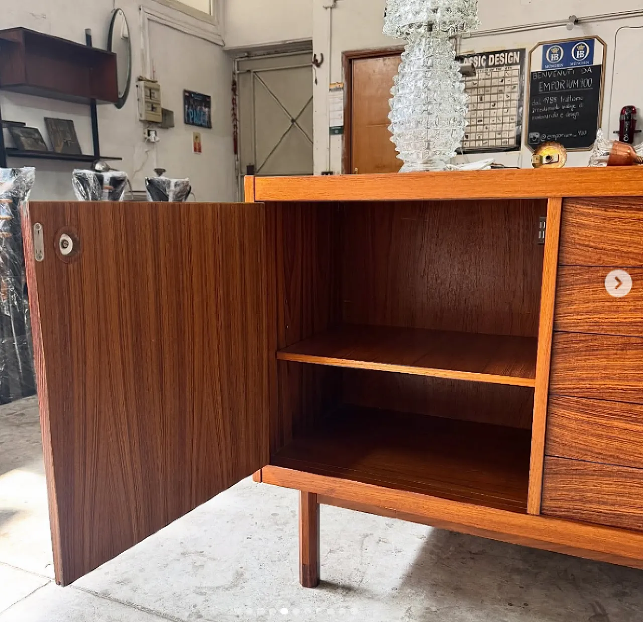 Credenza di George Coslin in teak, anni '60 4