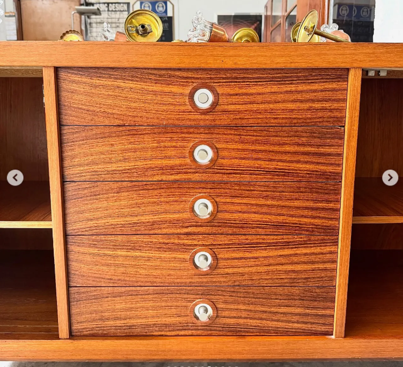 Credenza di George Coslin in teak, anni '60 6