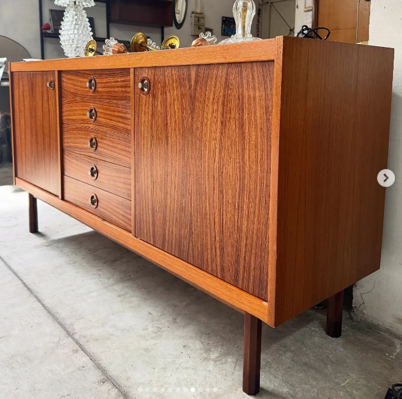 Credenza di George Coslin in teak, anni '60 7