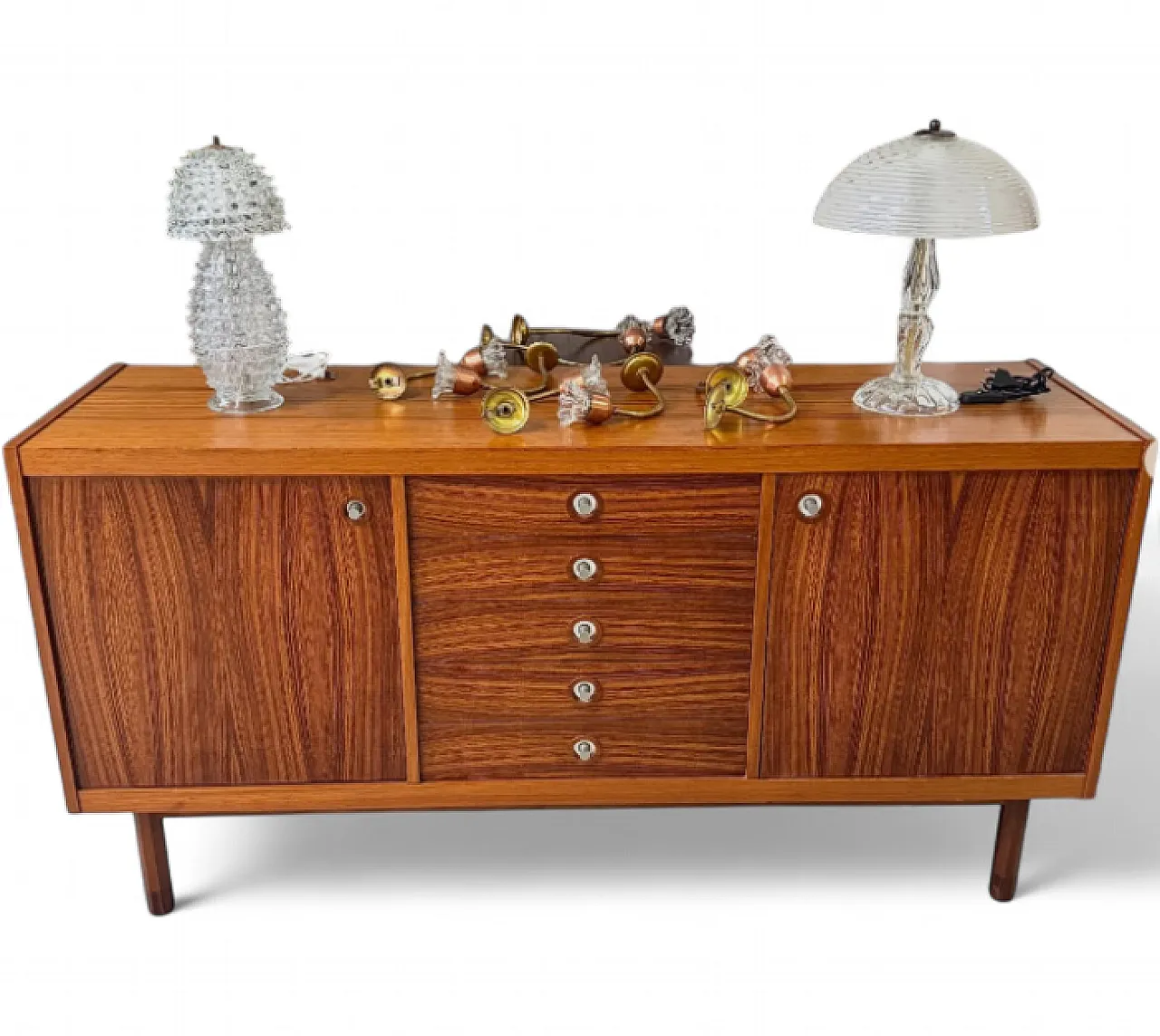 Credenza di George Coslin in teak, anni '60 10