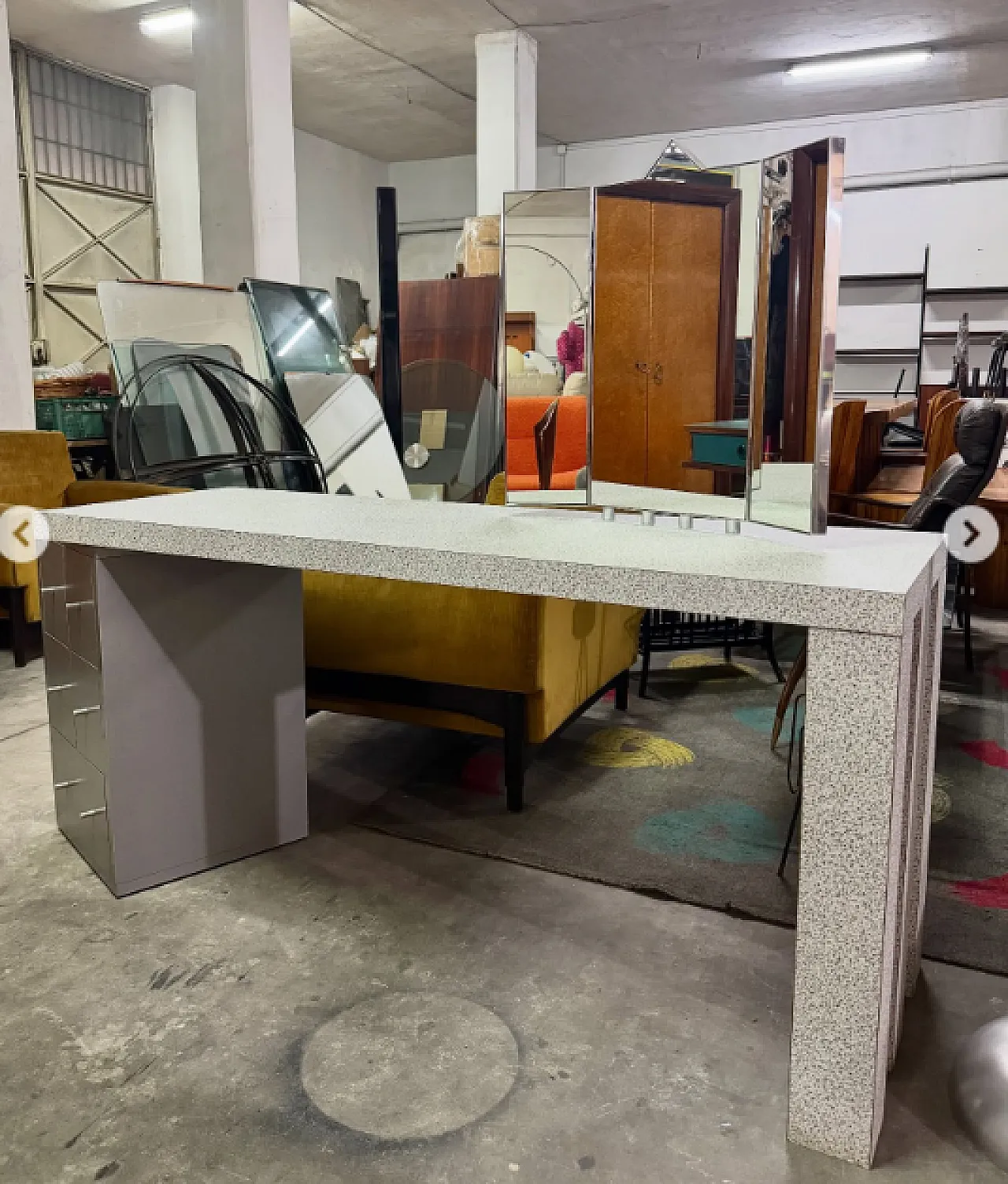 Consolle/toeletta Aforismi di Antonia Astori per Driade, anni ’80 3