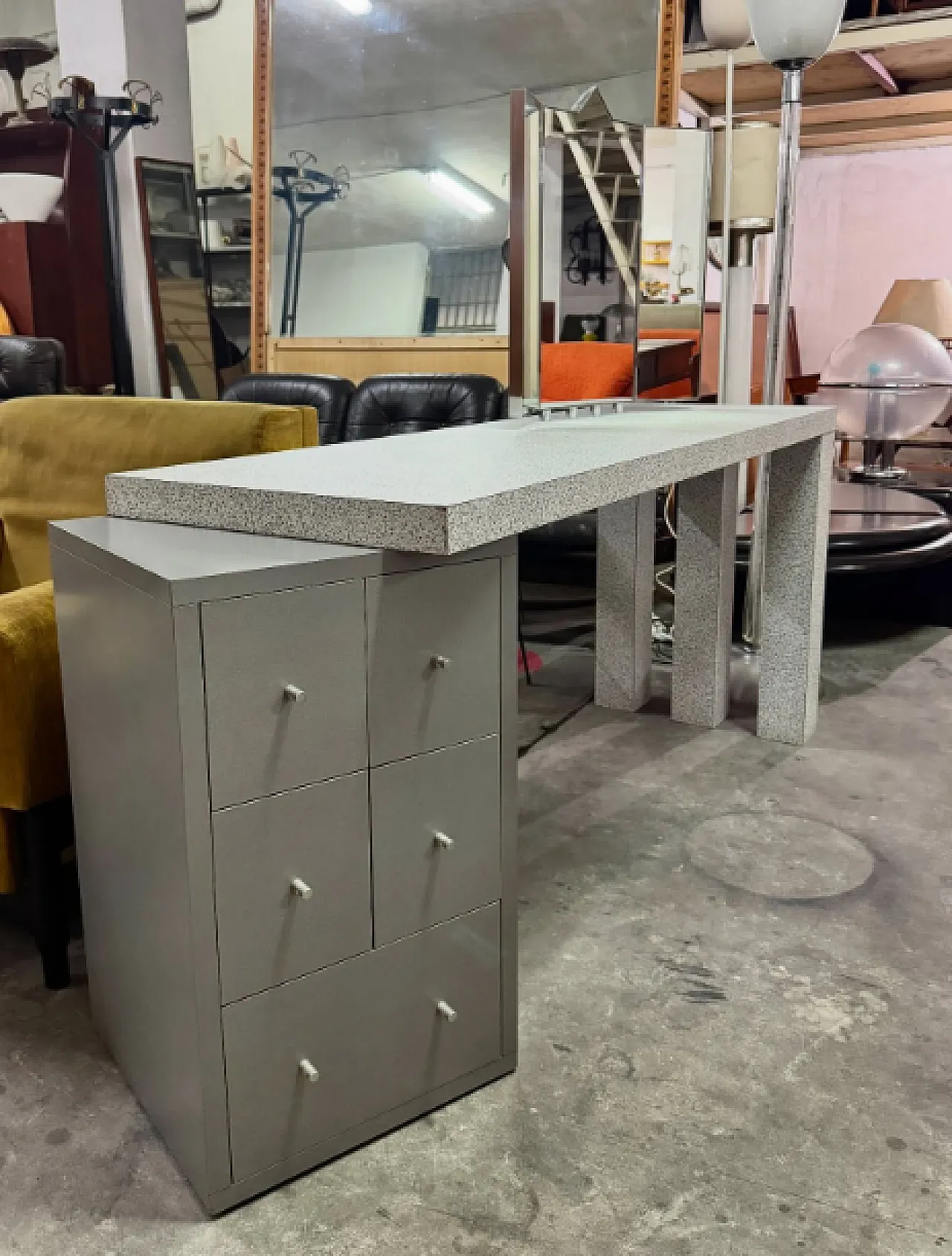 Consolle/toeletta Aforismi di Antonia Astori per Driade, anni ’80 6