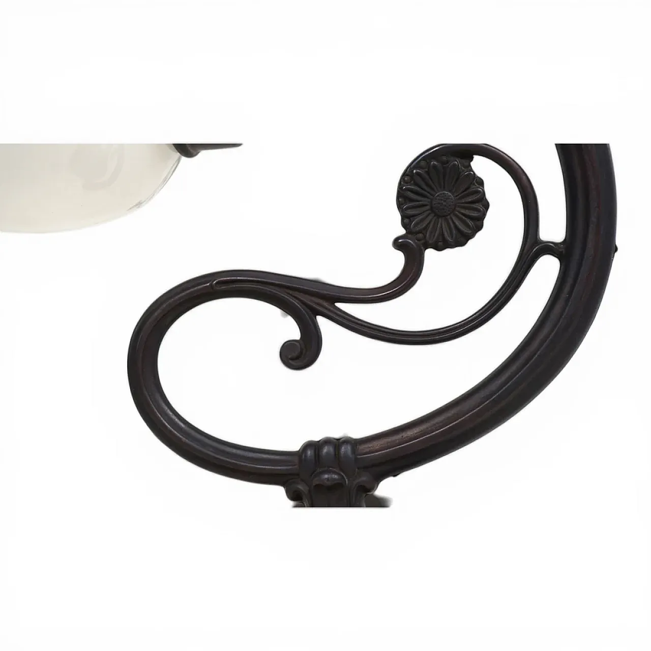 Pair of Art Nouveau brass wall lights, 20th century 9