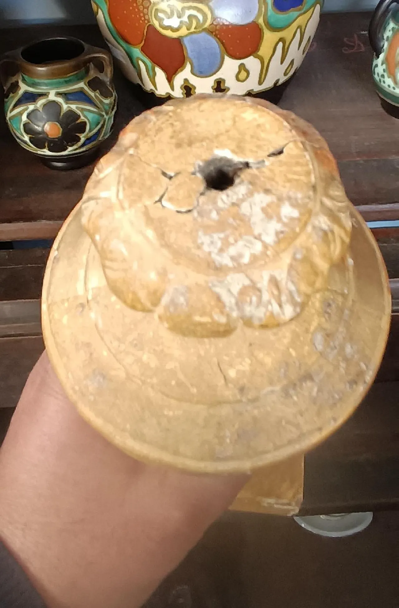 Coppia di candelieri con base a forma di palma, primo '800 7