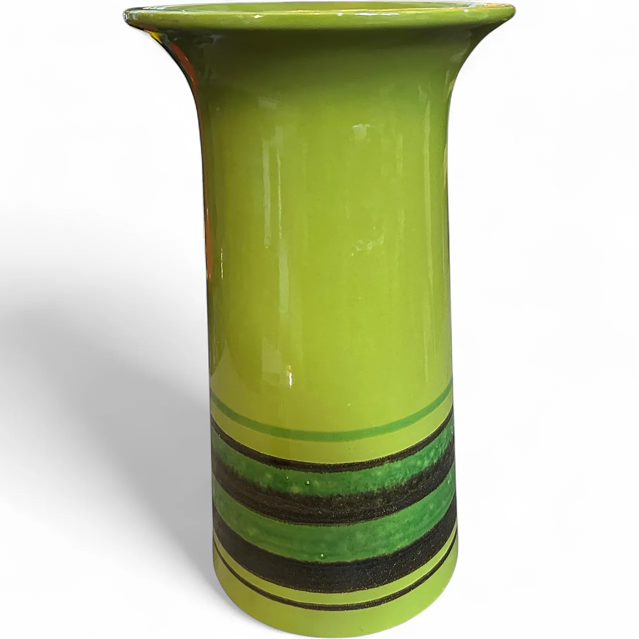 Avobin ceramic huge base, hand-painted 1970s 12