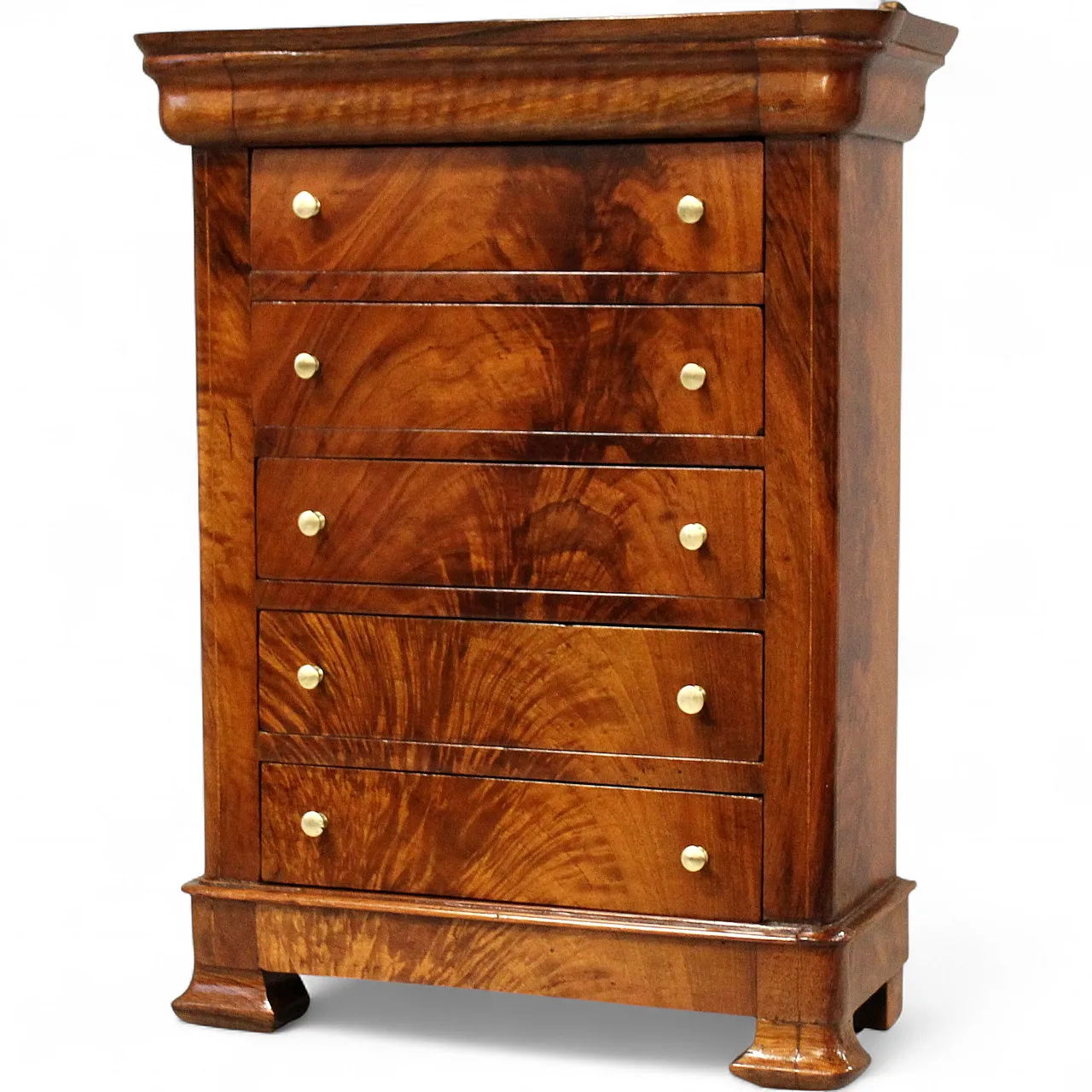 Miniature model of Louis Philippe chest of drawers, 19th century 12