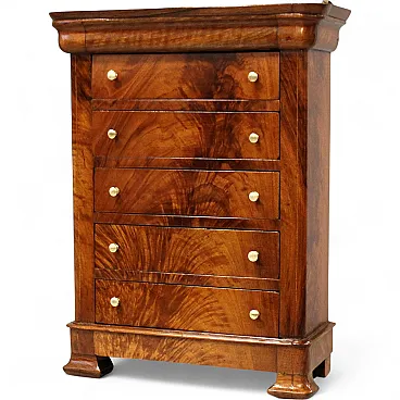 Miniature model of Louis Philippe chest of drawers, 19th century