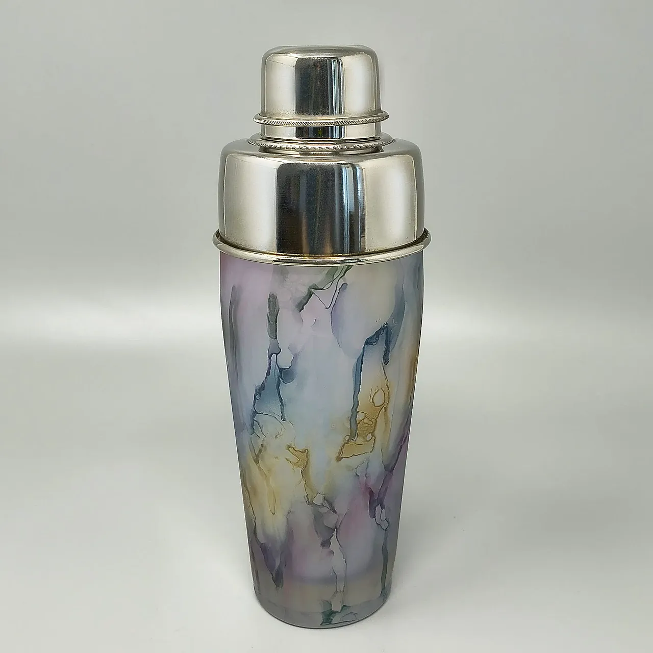 Shaker da cocktail di metà secolo in vetro di Murano, anni '70 1