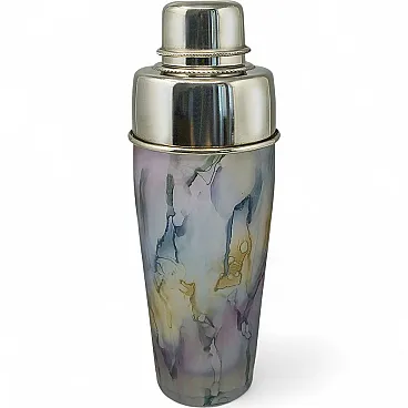 Shaker da cocktail di metà secolo in vetro di Murano, anni '70