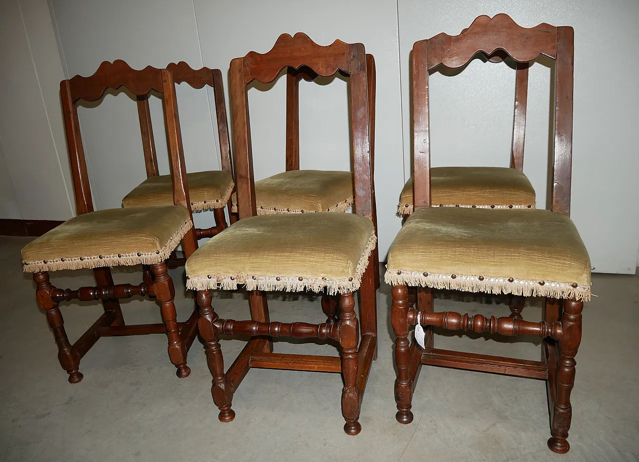 6 sedie in noce, '800 14