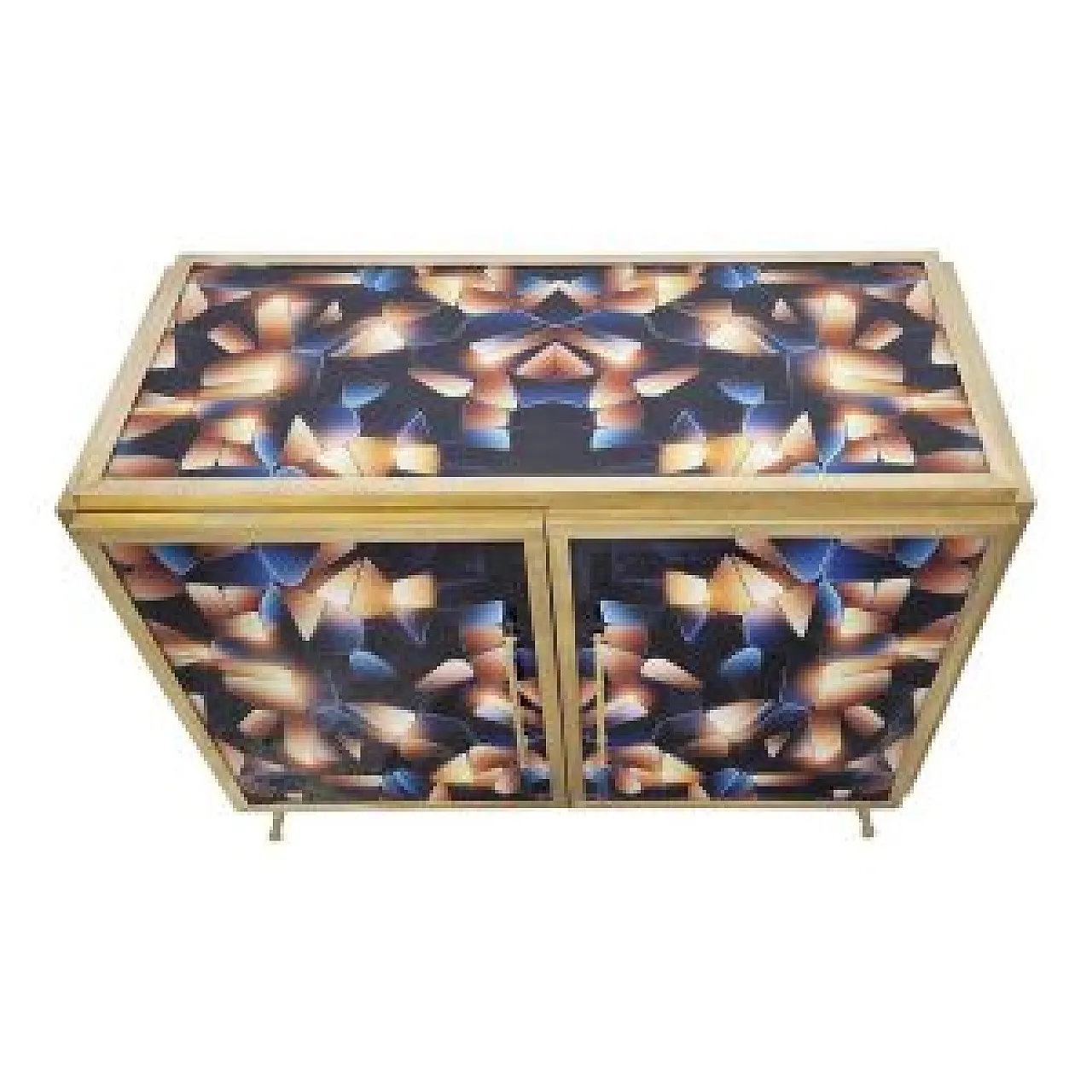 Illuminated glass double-door sideboard, 20th century 6