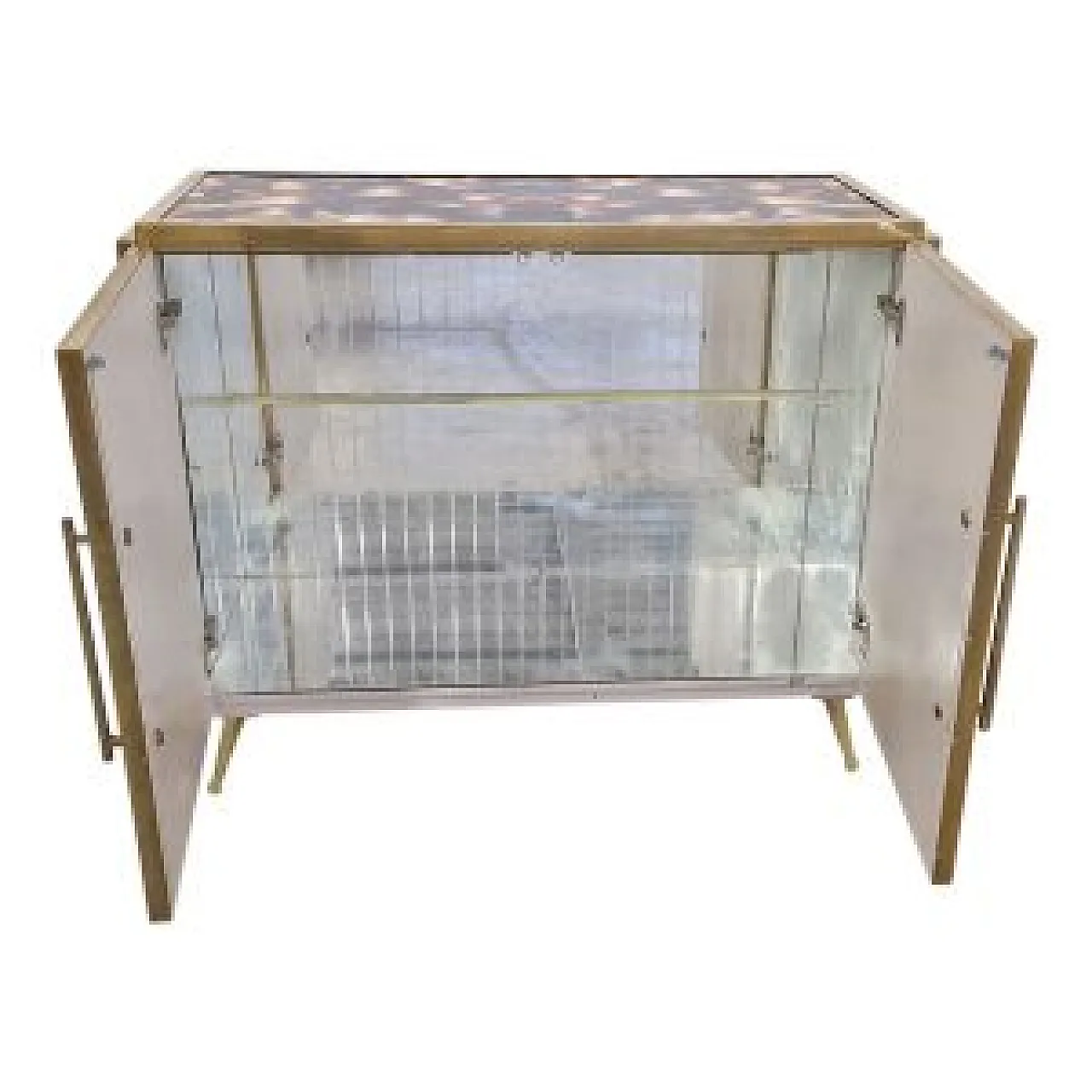 Illuminated glass double-door sideboard, 20th century 9