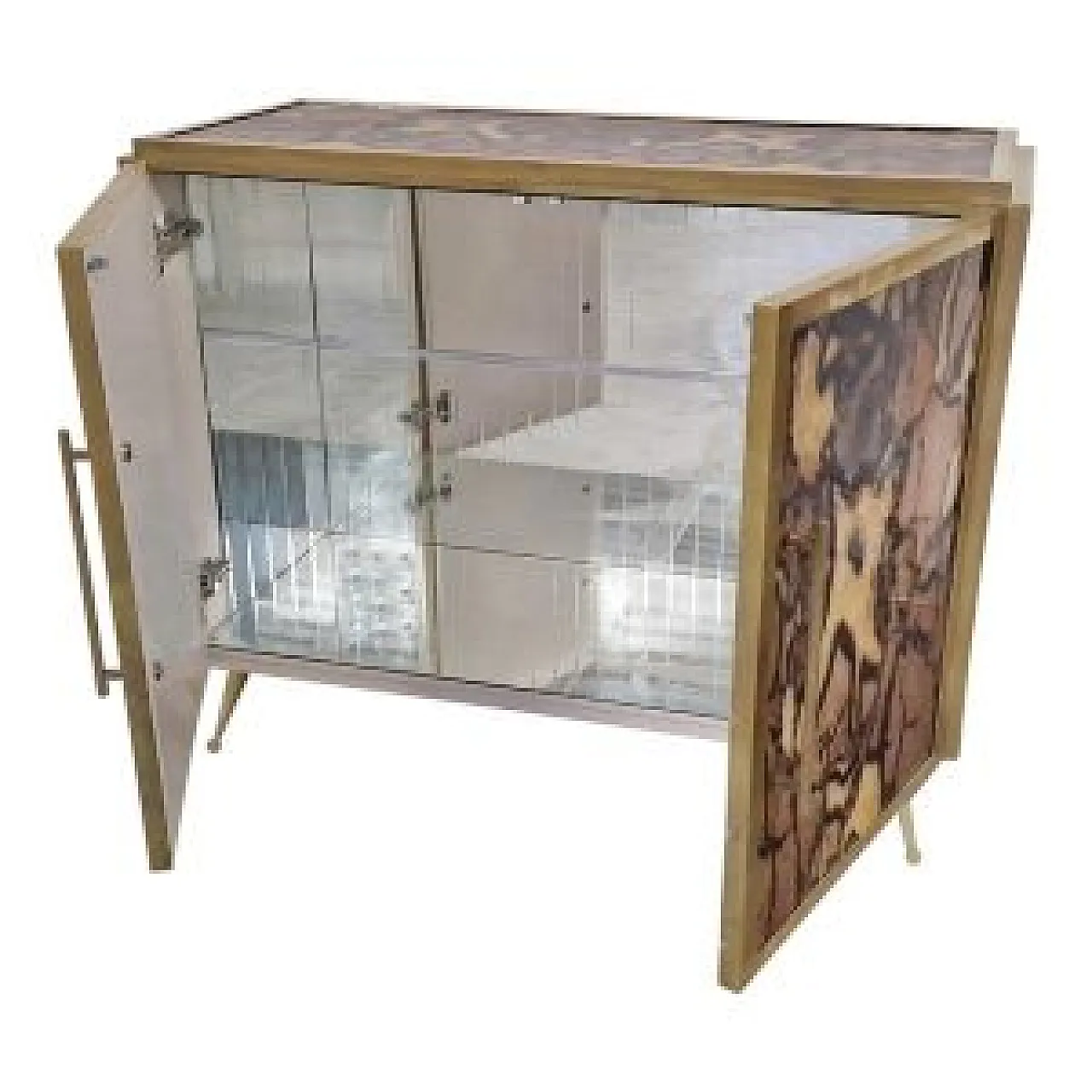 Illuminated glass sideboard, 20th century 9