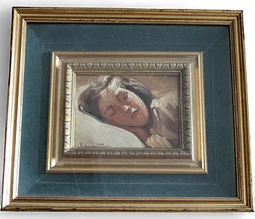 Sleeping Child by Francesco Galante, 20th century