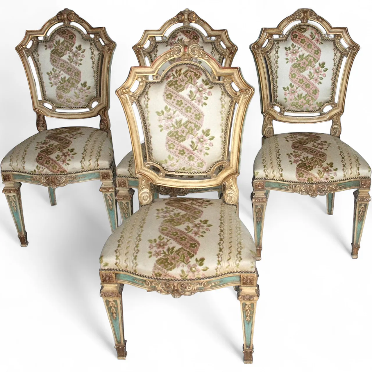 4 Chairs in Napoleon III style, late 19th century 14