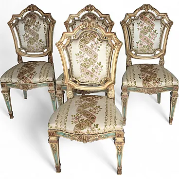 4 Chairs in Napoleon III style, late 19th century