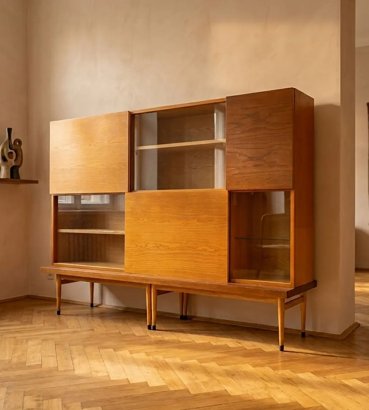 Libreria a mobile in stile Bruxelles di metà secolo, anni '60 2