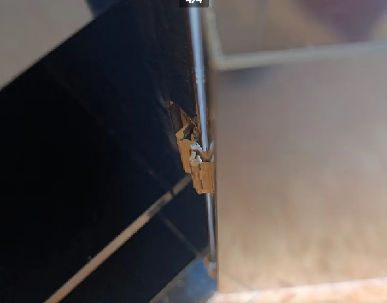 Black sideboard with steel inserts by Willy Rizzo, 20th century 4