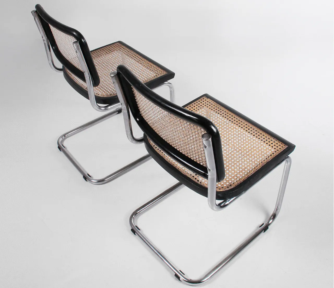 Coppia di sedie Cesca di Marcel Breuer, anni '70 7