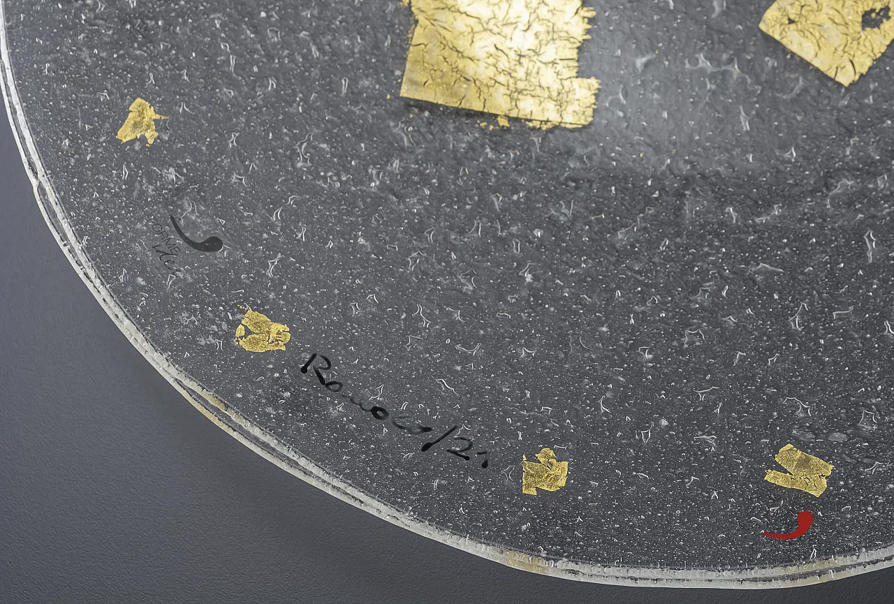 Romolo glass fusion plate, Series VII Re di Roma, 2000 5