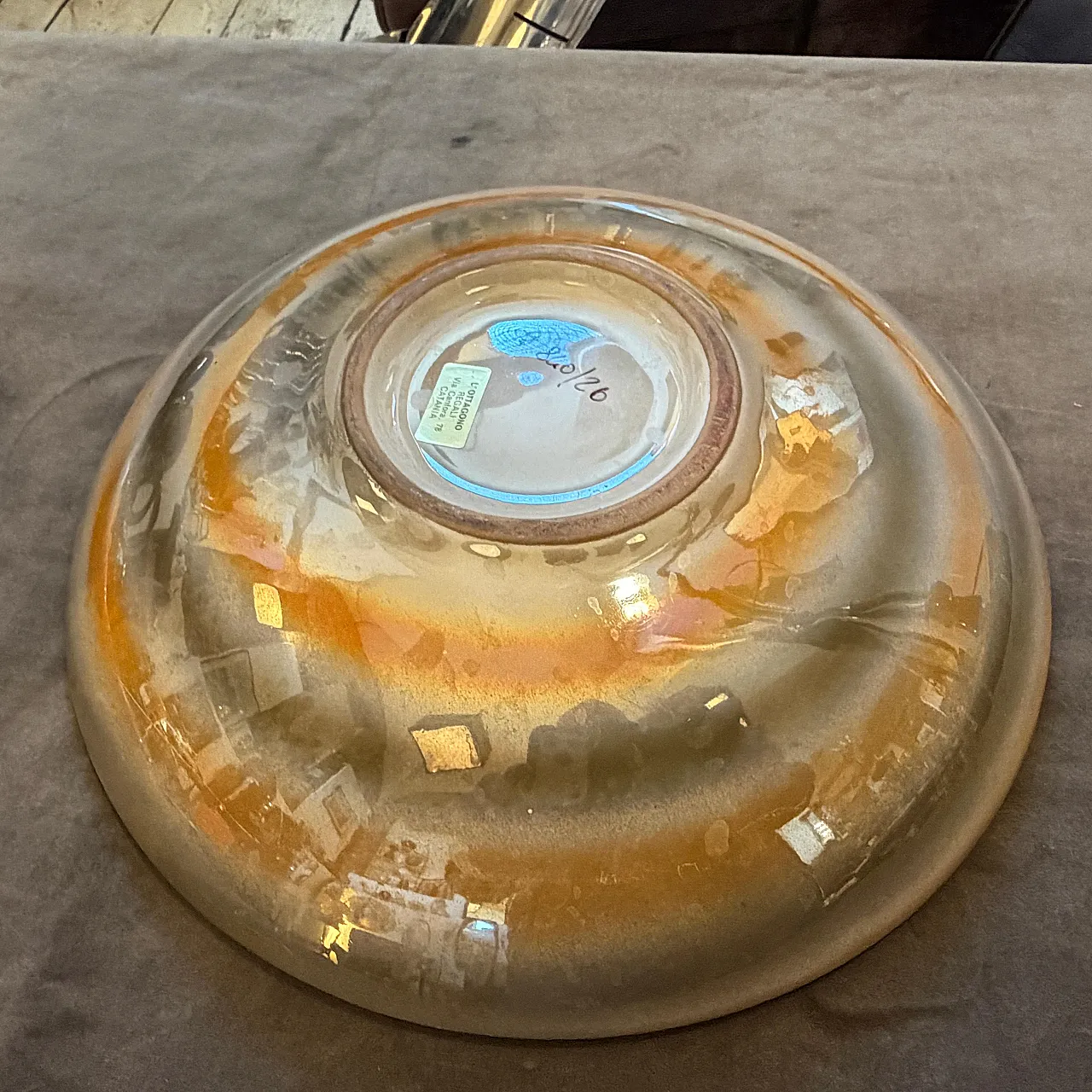 Mid-Century Modern Lustro ceramic centerpiece, 1950s 7