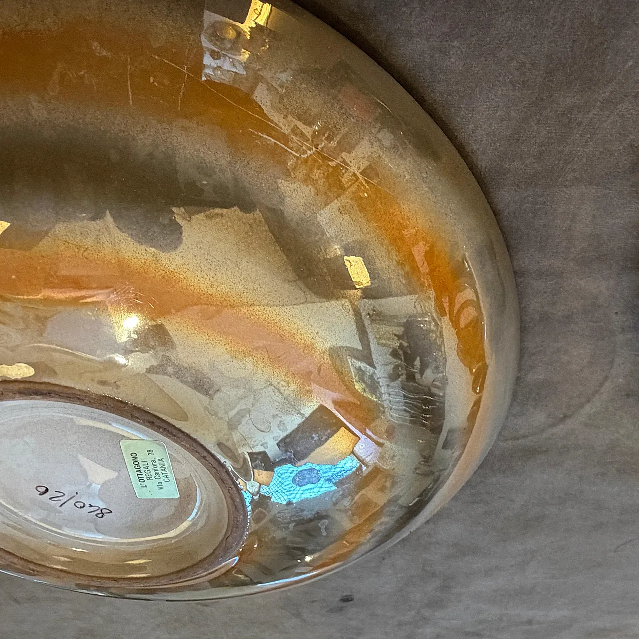 Mid-Century Modern Lustro ceramic centerpiece, 1950s 9