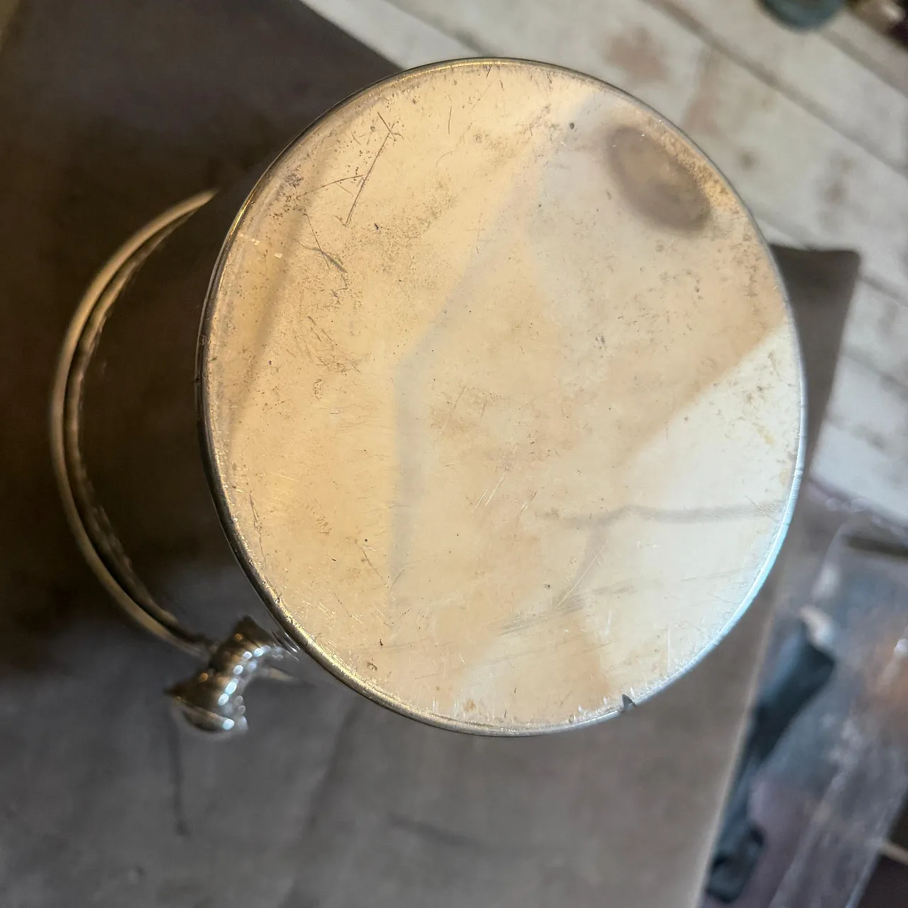 Mid-Century Modern silver plated hammered wine cooler, 1970s 7