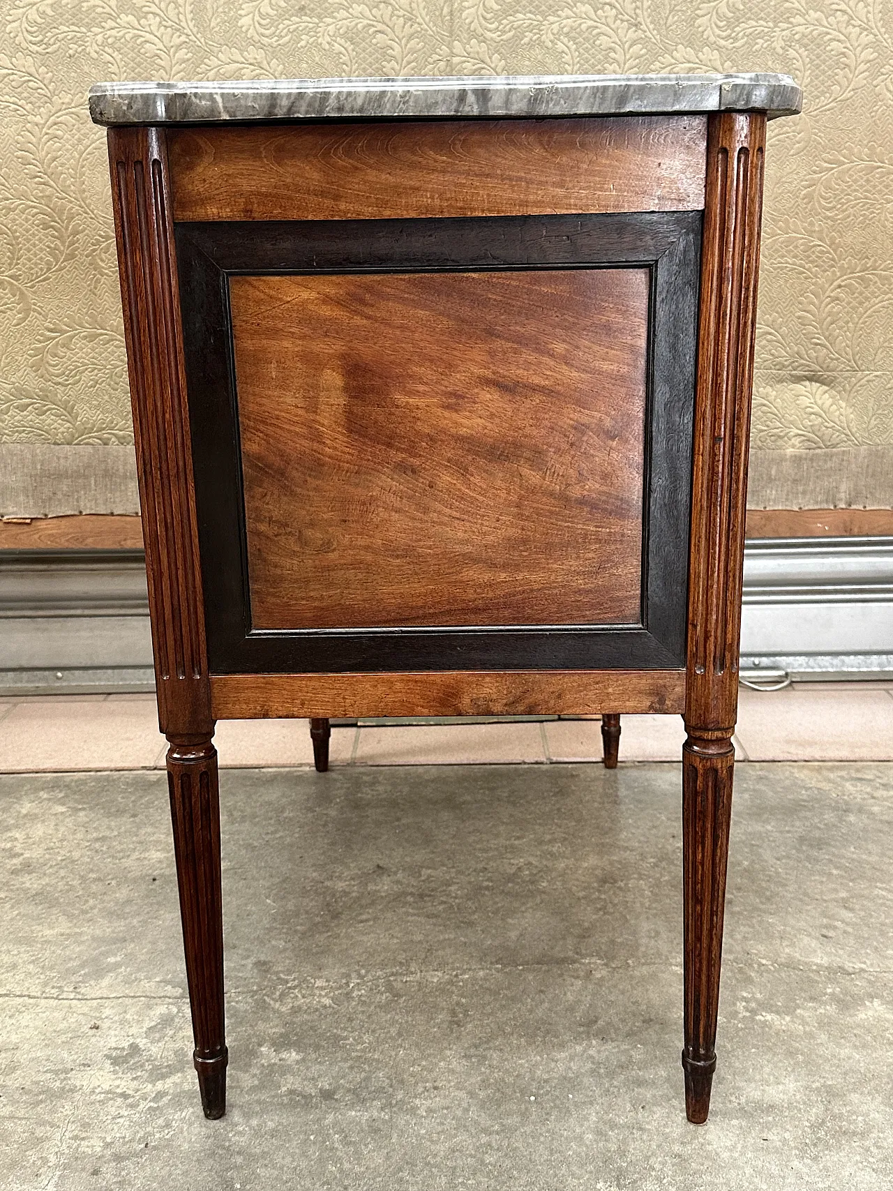 Louis XVI chest of drawers mahogany ebony, Genoa, late 18th century 11