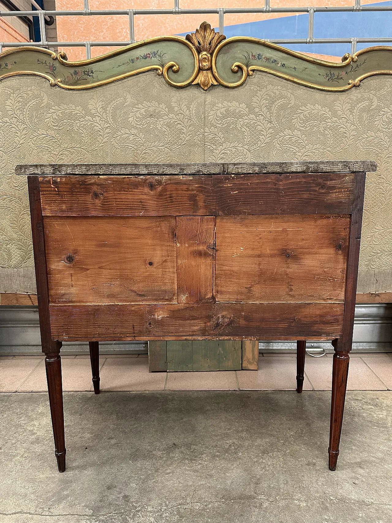 Louis XVI chest of drawers mahogany ebony, Genoa, late 18th century 12