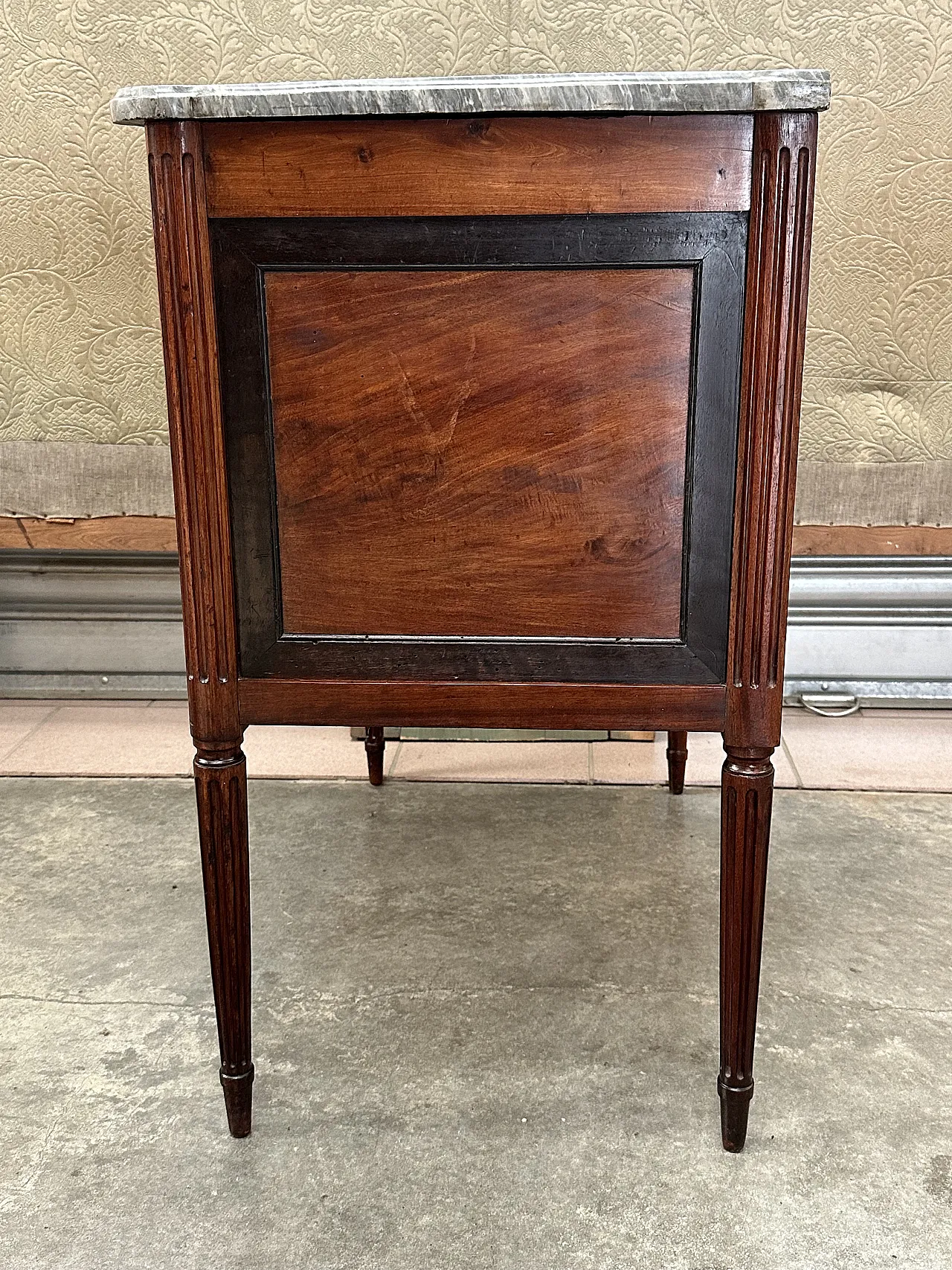 Louis XVI chest of drawers mahogany ebony, Genoa, late 18th century 13
