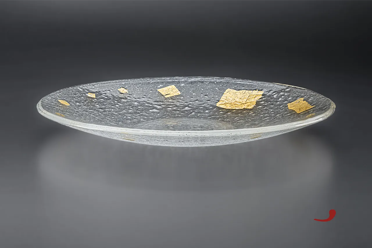 Anco Marzio glass fusion plate, Series VII Re di Roma, 2000s 2