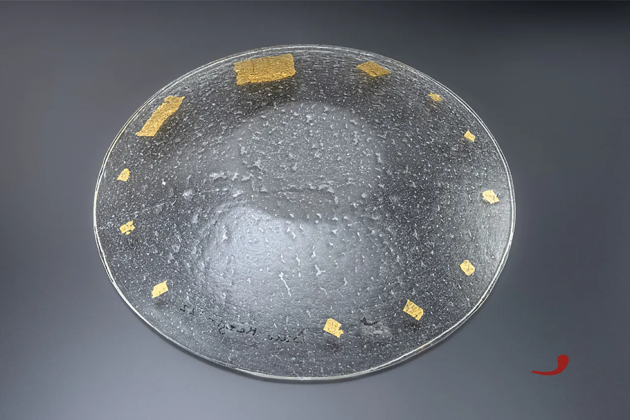 Anco Marzio glass fusion plate, Series VII Re di Roma, 2000s 3