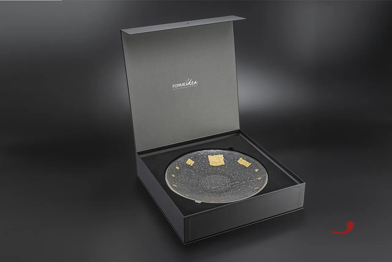 Anco Marzio glass fusion plate, Series VII Re di Roma, 2000s 4