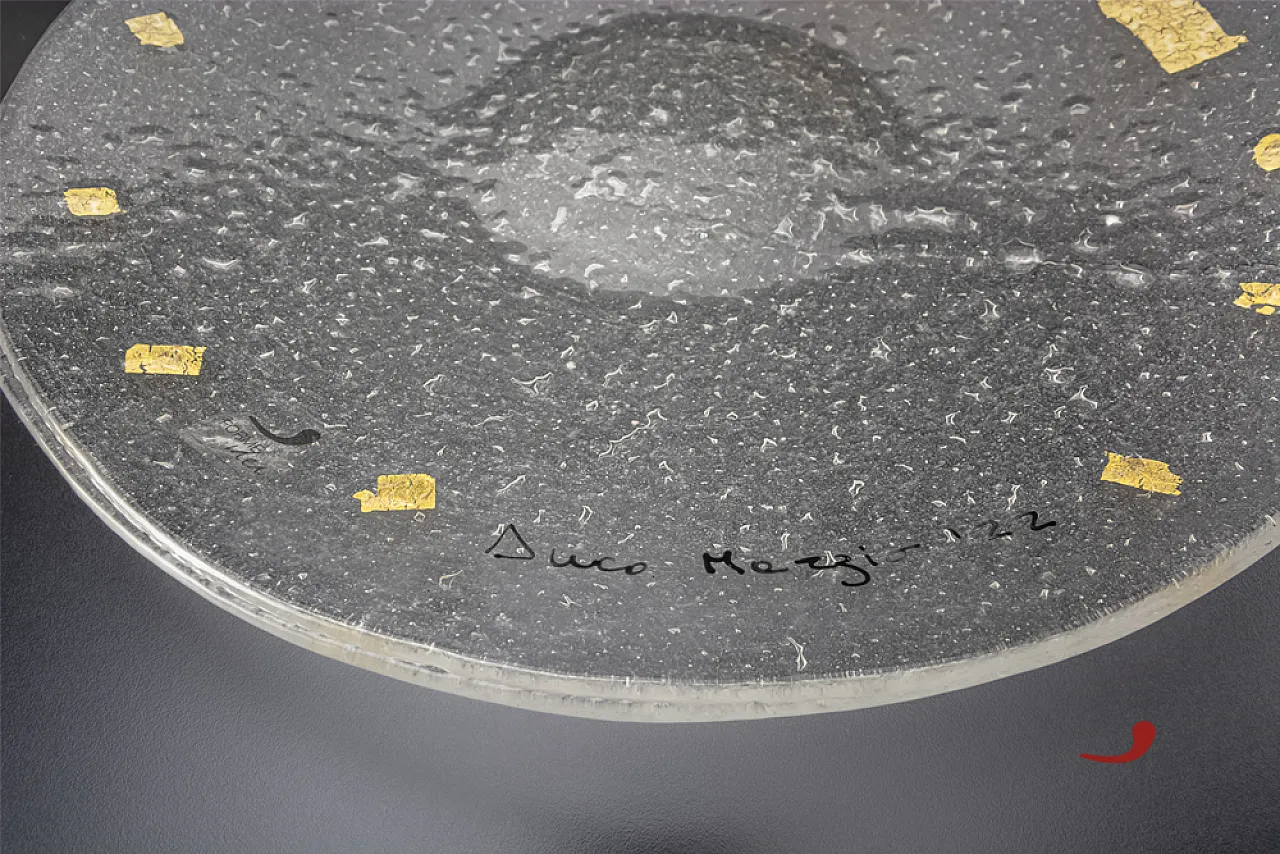 Anco Marzio glass fusion plate, Series VII Re di Roma, 2000s 5