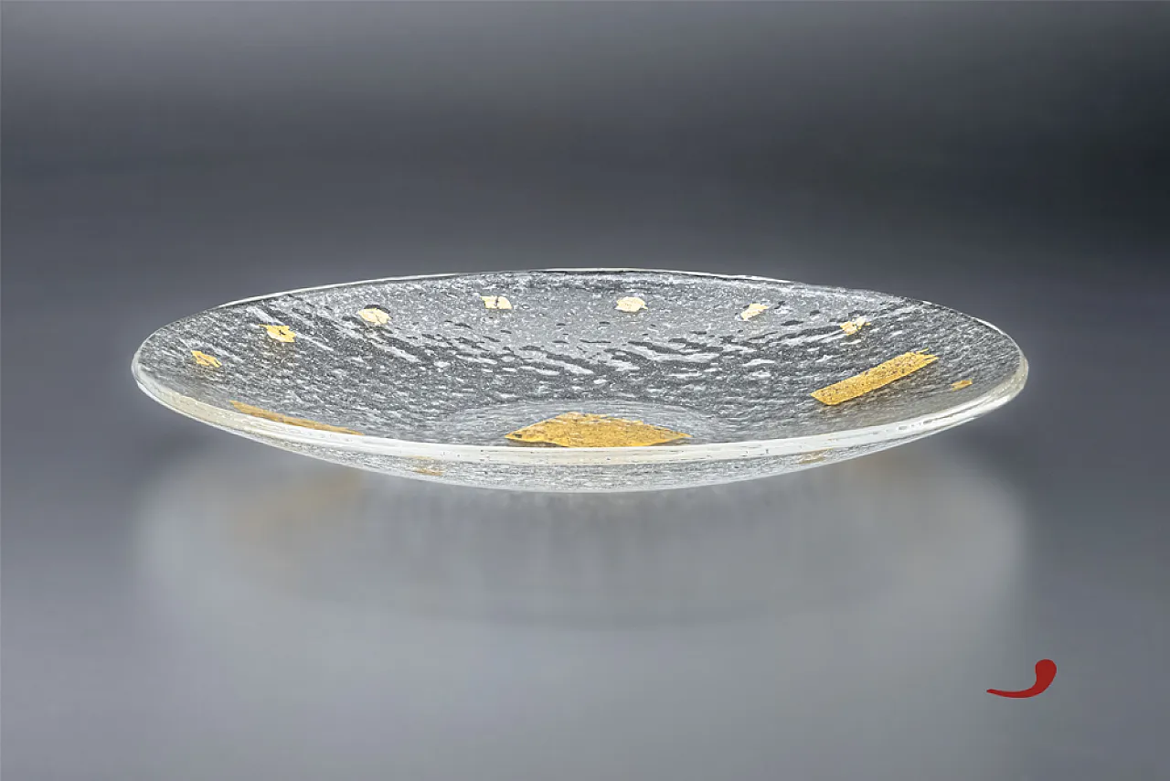 Tarquinio Prisco glass fusion plate, Series VII King of Rome, 2000s 2