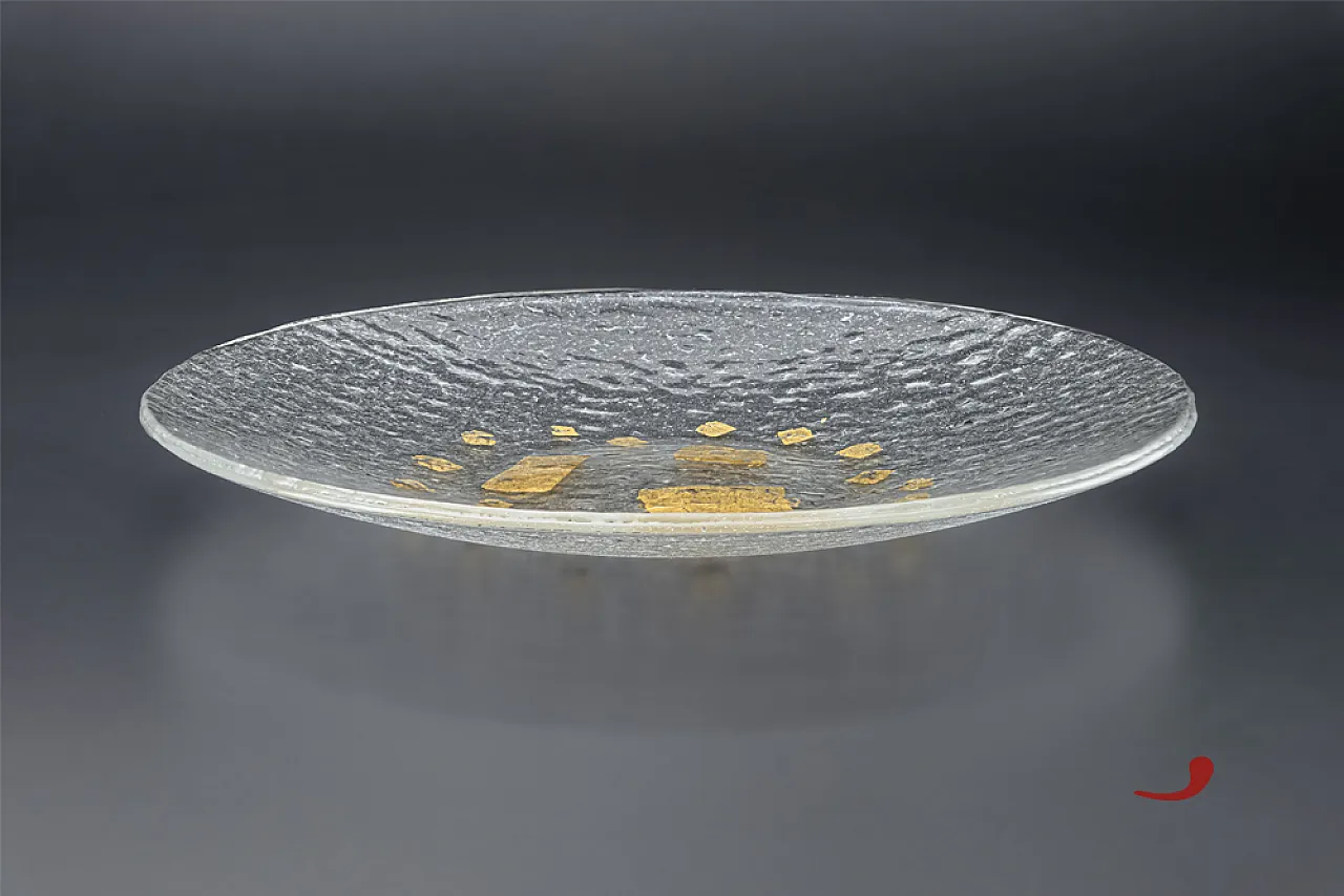 Servio Tullio glass fusion plate, Series VII King of Rome, 2000s 2