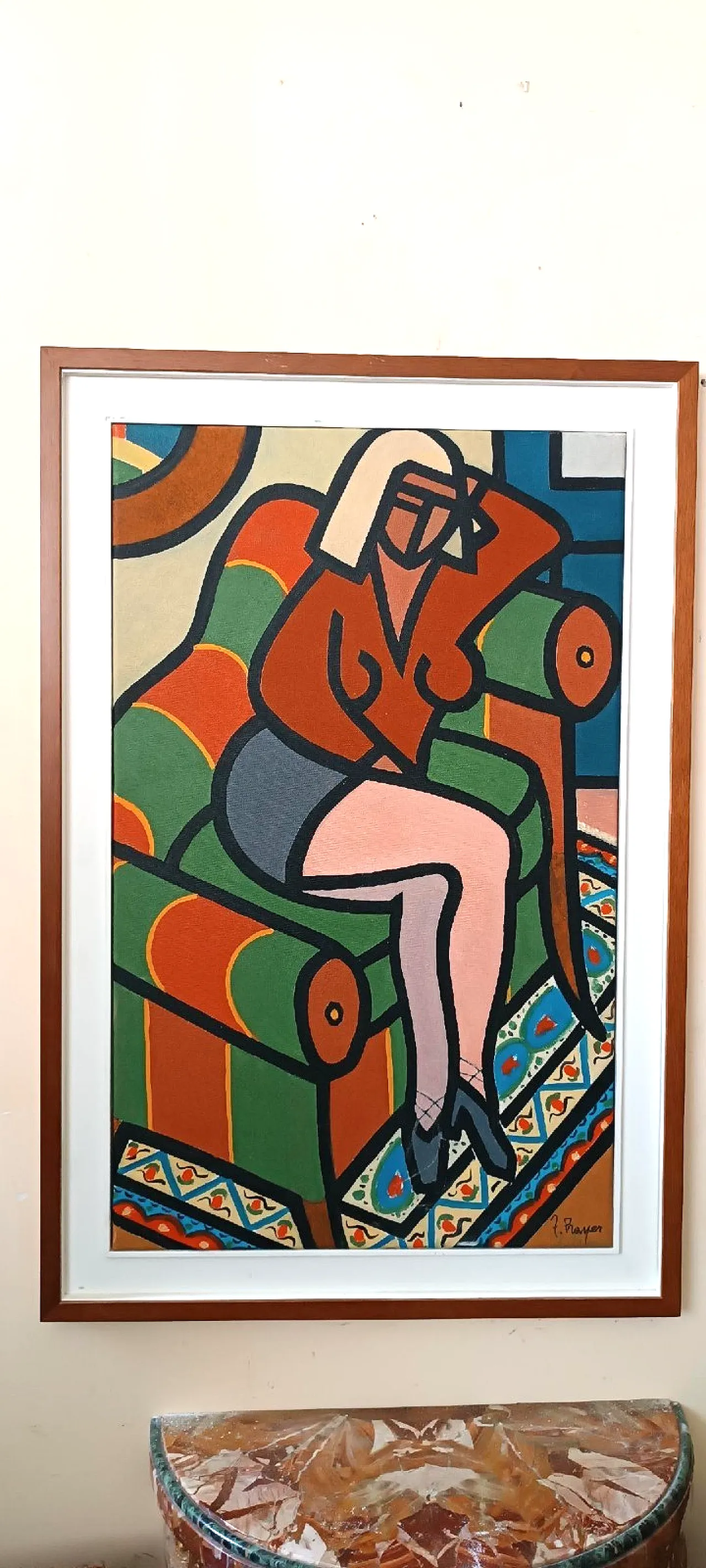 Natura morta di Franco Prayer, olio su tela, '900 3