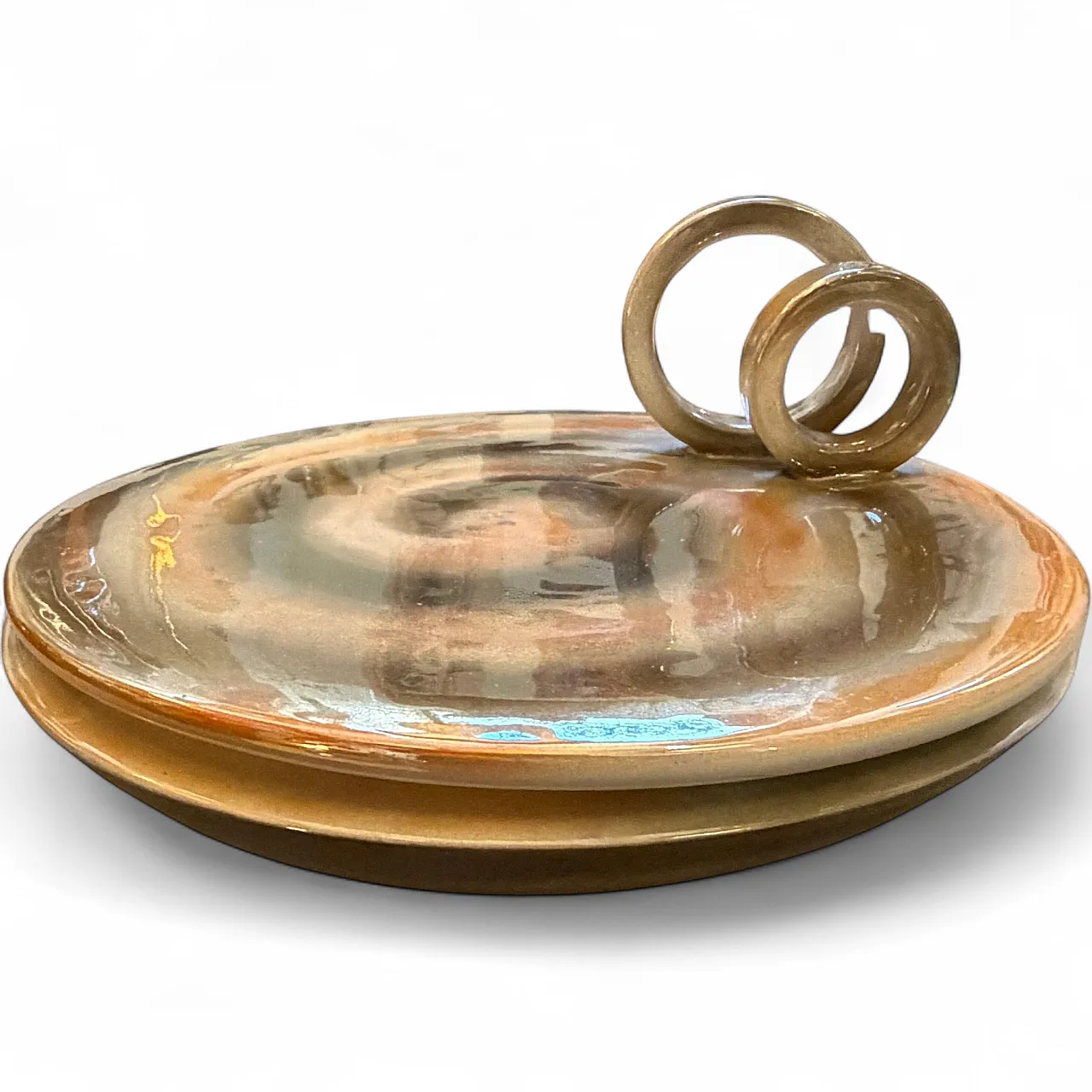 Mid-Century Modern Lustro ceramic centerpiece, 1950s 11