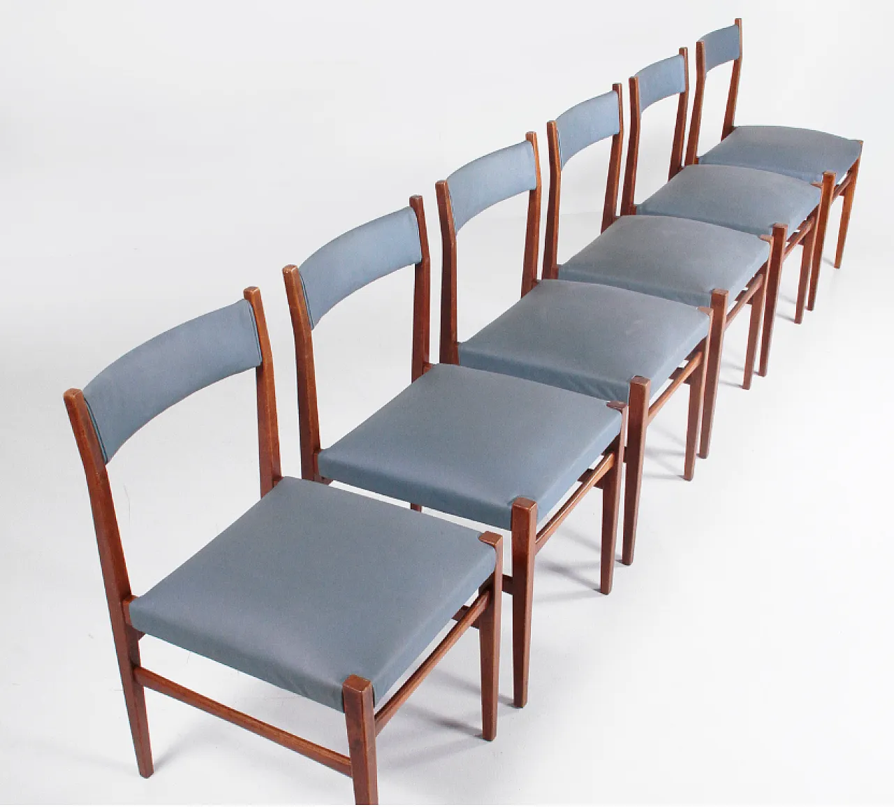6 Dining chairs in the style of Gio Ponti, 1960s 2